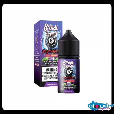 8 Ball - Blackcurrant Grape Soda Ice 30ml Salt