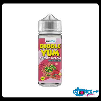 ONE CLOUD-BUBBLE YUM- Chewy Melon 120ml LONG FILL (ALREADY MIXED)