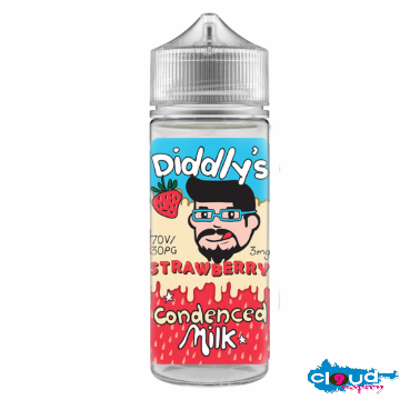 One Cloud - Diddly's Strawberry Condensed Milk 3mg